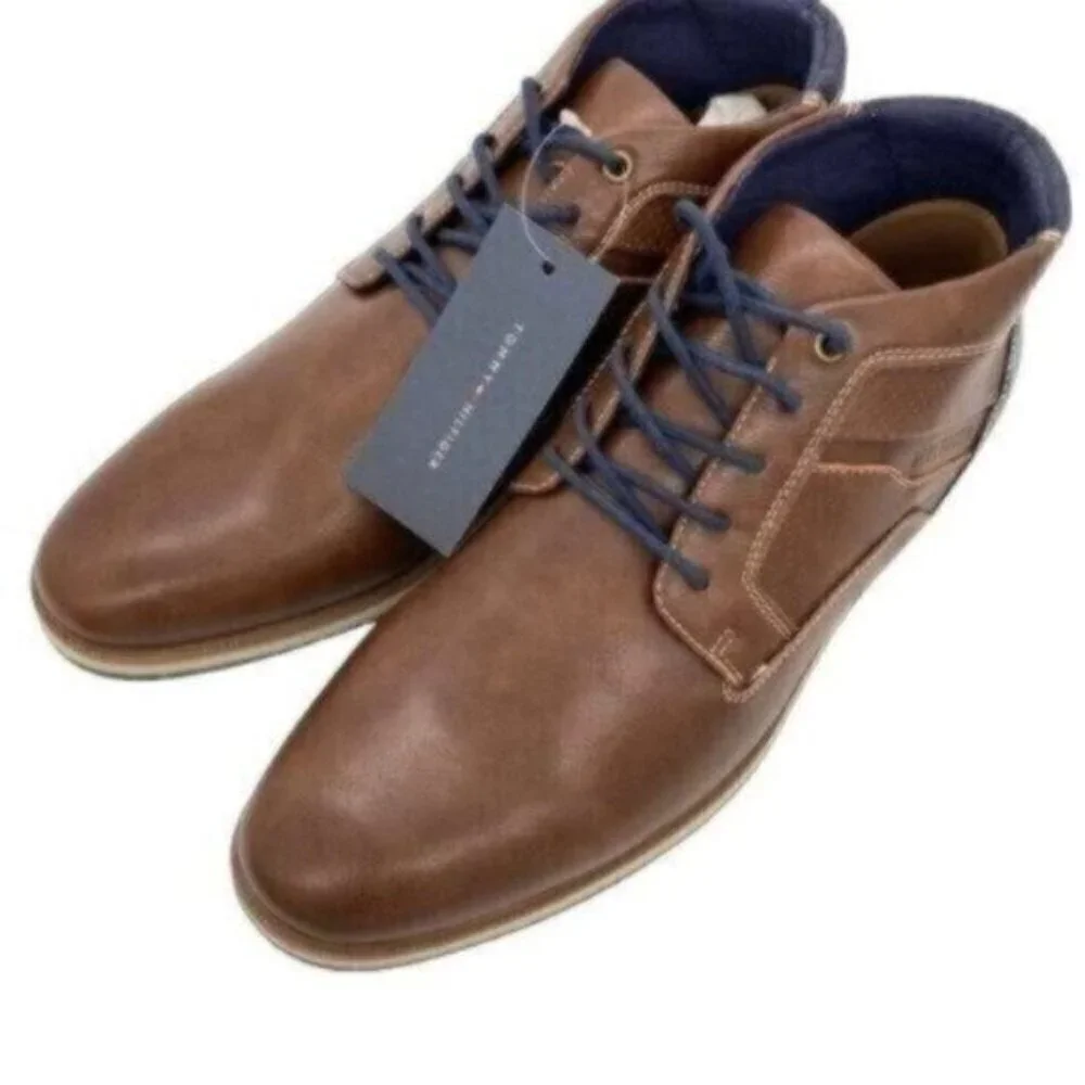 Tommy Hilfiger Chukka Boots Mens Leather Size 8